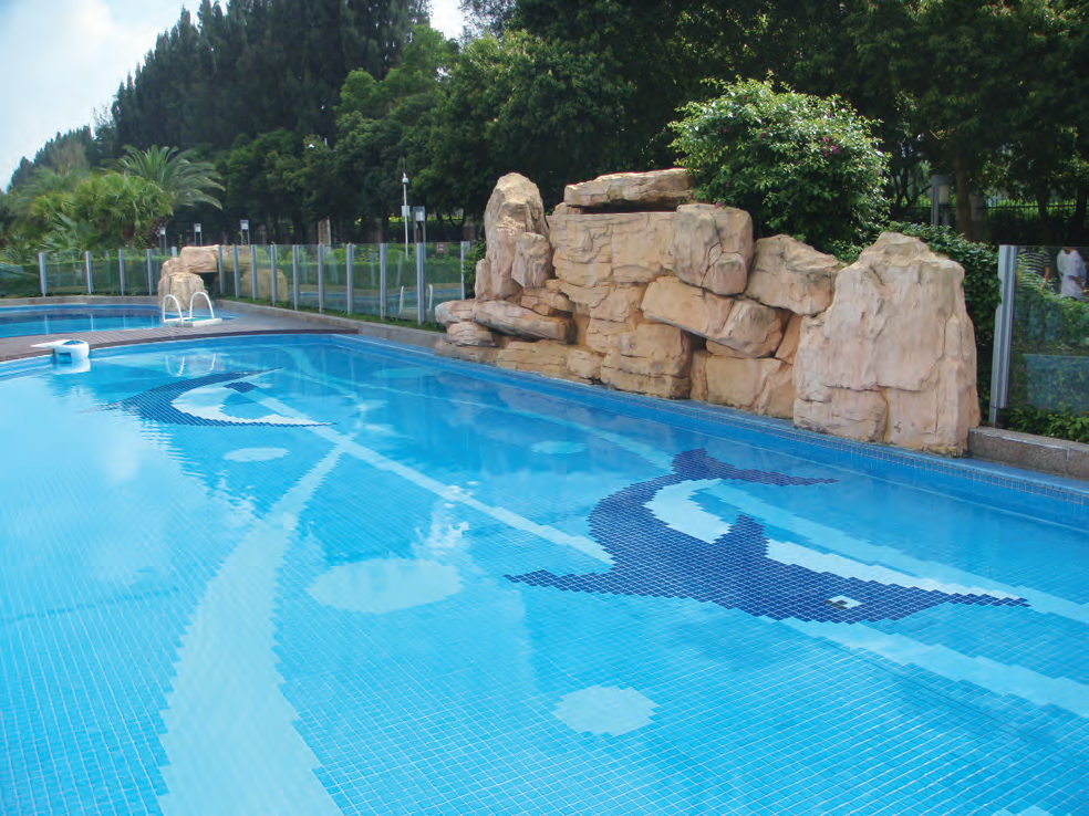 马赛克瓷砖——泳池的装饰艺术