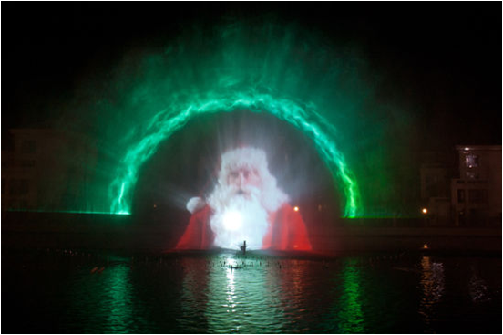  激光水幕电影喷泉